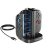 Syntech Joy - Con Charging Station for Nintendo Switch 2 - 4 - in - 1 fast charger with LED - Vortex Virtual Reality