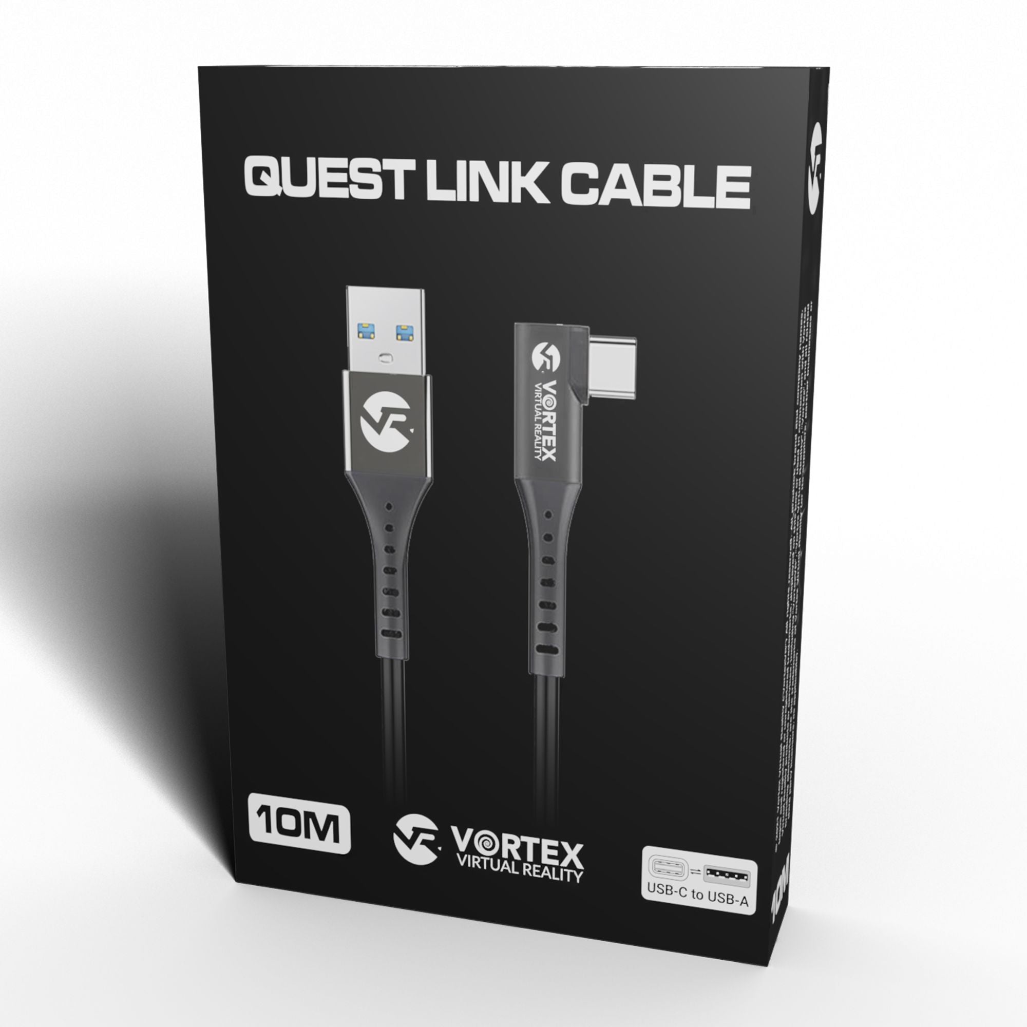 Sett med 10m USB-A-kabel + kabelopphengskroker | Oculus Quest 2