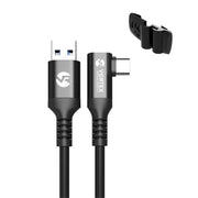 Oculus Link VortexVR-kabel 3 m + fästanordning | USB-A | för Oculus Quest 2 (eller Quest 1) | SteamVR | SideQuest - VortexVR.se